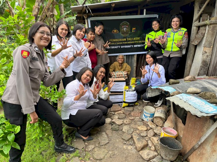 Jelang pengabdian 8 Tahun, DTN 439 Polres TTU Peduli Lansia.