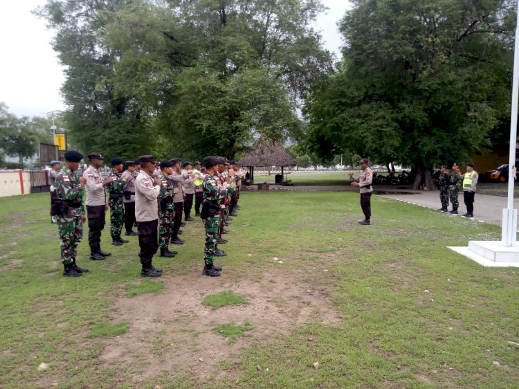 Kapolsek Insana Utara Minta Siap Fisik dan Mental saat Pengamanan Pergantian Tahun