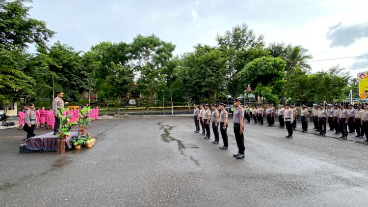 Gelar Upacara Kenaikan Pangkat, Kapolres TTU : Kenaikan Pangkat Itu Suatu Anugerah