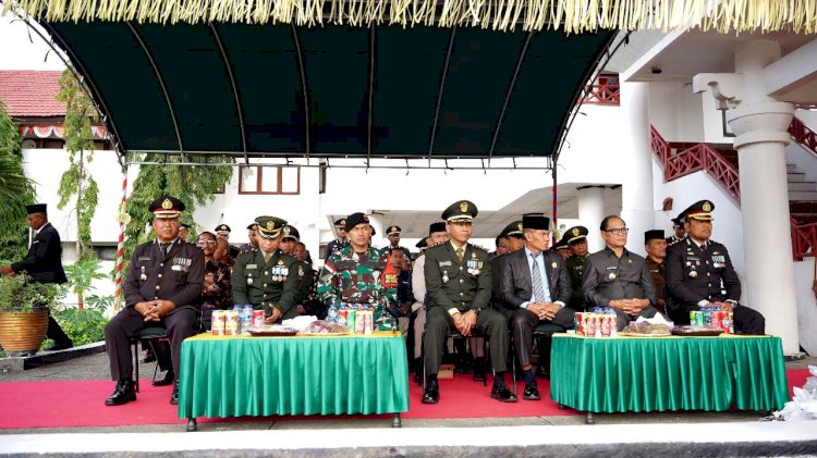 Upacara Bersama dan Syukuran Hari Bhayangkara ke-77 Tingkat Polres TTU Berjalan Sederhana dan Penuh Hikmat