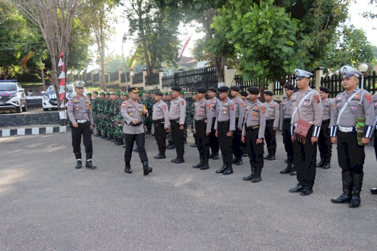 Kapolres TTU Pimpin Apel Gelar Pasukan dan Rakor Ops Kepolisian Kewilayahan Patuh Turangga 2023