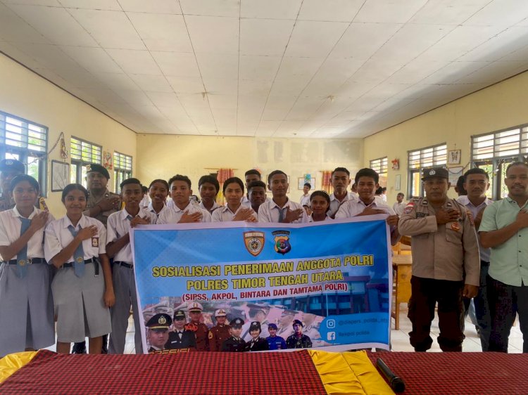 Polres TTU Gelar Sosialisasi Pro Aktif Rekrutmen Anggota Polri di Sejumlah SMA