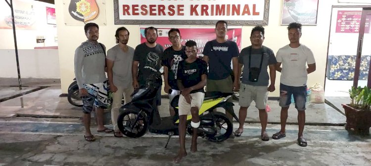 Kasat Reskrim Polres TTU dan Anggota Buser  Berhasil Tangkap Terduga Pelaku Pencuri Motor