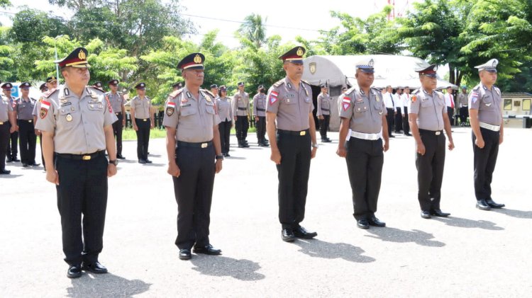 Di Penghujung Tahun 2023, 38 Orang Anggota Polres TTU Naik Pangkat