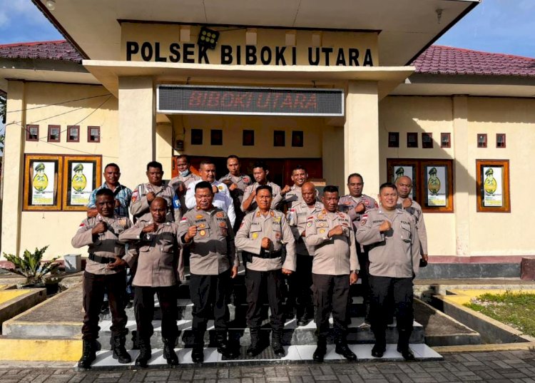 Wakapolres TTU Pimpin Supervisi Siwas di Polsek Biboki Utara