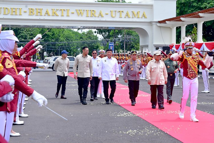 Presiden Prabowo Disambut Meriah di Pembukaan Apel Kasatwil Polri 2024