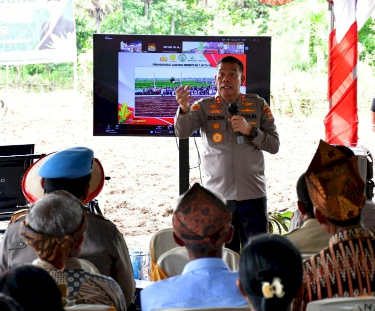 Swasembada Pangan 2025: Kapolda NTT Pimpin Penanaman Jagung Serentak di TTU