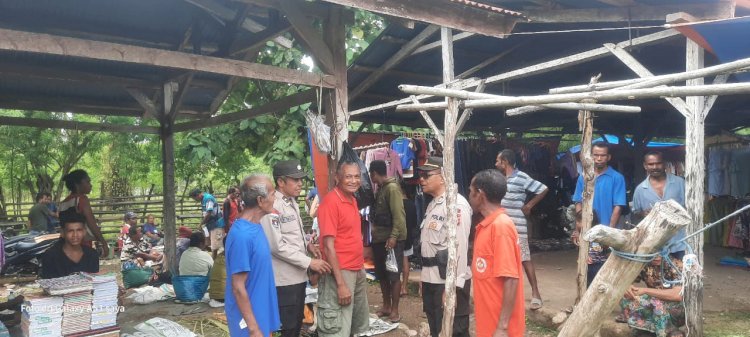 K2RYD di Pasar Tradisional: Strategi Polri Melalui Polres TTU Cegah Gangguan Kamtibmas