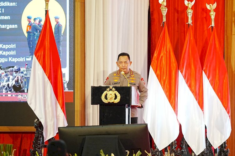 Kapolri Instruksikan Kawal Program Pemerintah hingga Tingkatkan Kemampuan Personel di Rakernis Baharkam-Korbrimob