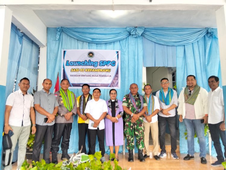 Wakapolres TTU Hadiri Launching Dapur SPPG Sasi 03, Dukung Program Pemenuhan Gizi Masyarakat