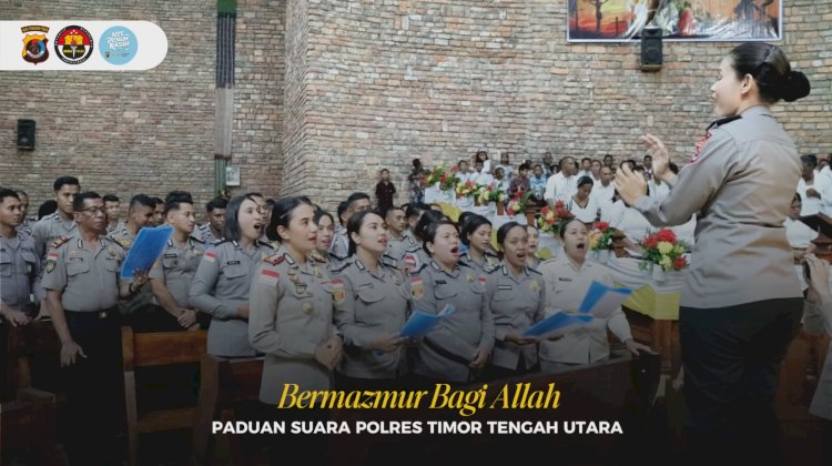 Usung NTT Penuh Kasih, Pengamanan Humanis Polres TTU Hadirkan Koor Ekumene Saat Perayaan Ibadah Paskah