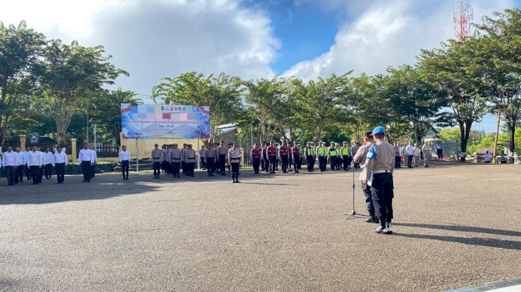 Pimpin Apel Jam Pimpinan, Kompol Sudirman: Komitmen Berikan Pelayanan Humanis di Bumi Biinmaffo