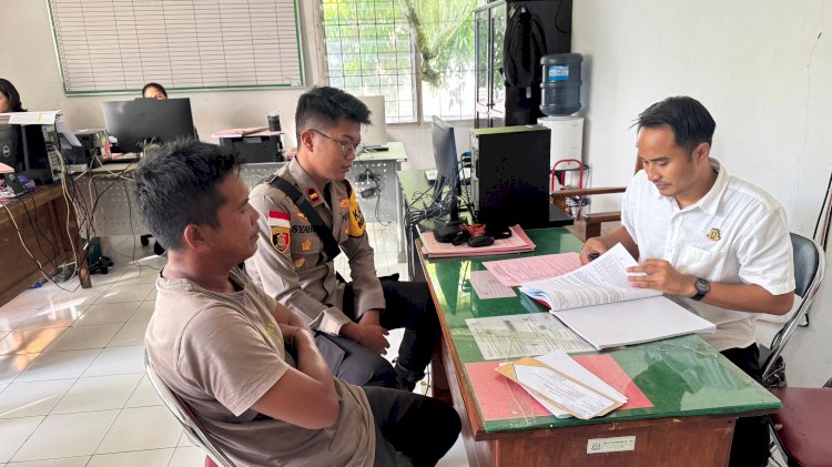 Polsek Insana Utara Limpahkan Tersangka Kasus Dugaan Calo Penerimaan Polri ke Kejaksaan