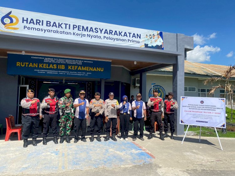Wujud Nyata Sinergitas, Sat Samapta Polres TTU Kawal Suksesnya Pemeriksaan Kesehatan Gratis di Rutan Kefamenanu