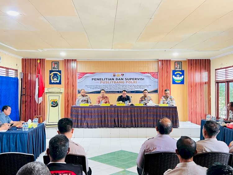 Optimalisasi Almatsus Dalmas Dan Strategi Ketahanan Pangan, Puslitbang Polri Gelar Penelitian Komprehensif Di Polres TTU