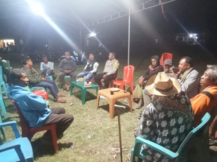 Pererat Tali Silaturahmi, Kapospol Motadik Gelar Patroli Dialogis dan Sambang Warga di Biboki Anleu