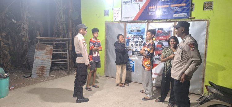 Perkuat Kemitraan dan Cegah Gangguan Kamtibmas, Personel Polsek Biboki Anleu Gelar Patroli Dialogis Humanis di Desa Ponu
