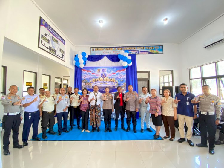 Syukuran HUT Lalu Lintas Bhayangkara ke-71, Satlantas Polres TTU Perkuat Sinergitas Bersama Stakeholder