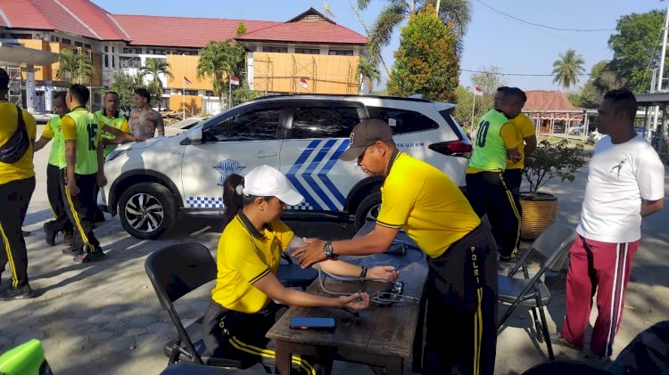 Tes Kesamaptaan Jasmani dan Bela Diri Polri Semester II, Kapolres TTU Tekankan Kebugaran sebagai Modal Utama Pelayanan