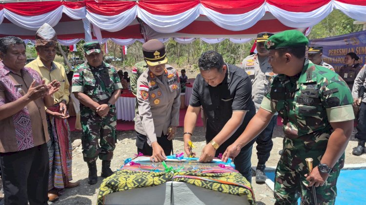 Sumur Bor Bantuan Kapolda NTT Diresmikan, 35 KK di Dusun Beba Kini Nikmati Akses Air Bersih