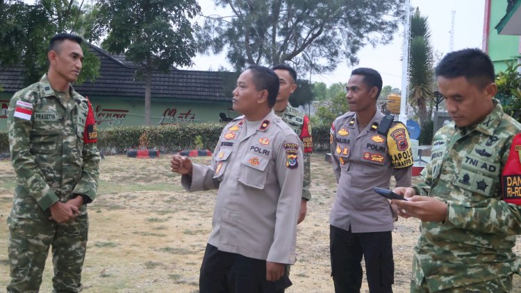 Perkuat Sinergitas dan Soliditas TNI-Polri di Wilayah Perbatasan, Wakapolres TTU Sambangi Mako Satgas Pamtas RI-RDTL Yon Armed 15/Cailendra