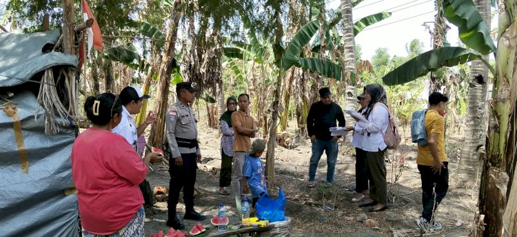 Amankan Pengukuran Tanah dan Tanggap Pohon Tumbang, Bhabinkamtibmas Maubeli Perkuat Sinergi dan Keselamatan Warga
