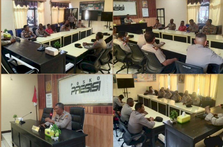 Kabag Ops Polres Ttu Pimpin Rapat Anev Quick Wins, Bahas Capaian Program, Kendala, Dan Langkah Solutif