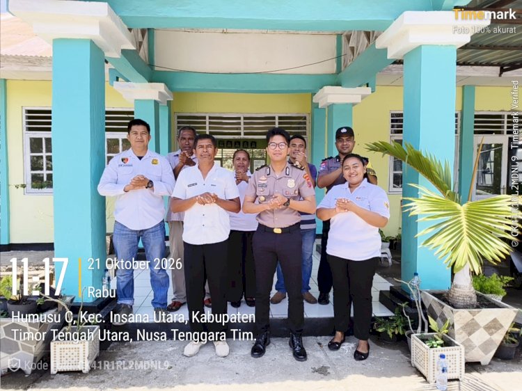 Perkuat Sinergitas Polri dan Pemerintah Desa, Kapolsek Insana Utara Silaturahmi dengan Kepala Desa Humusu Wini