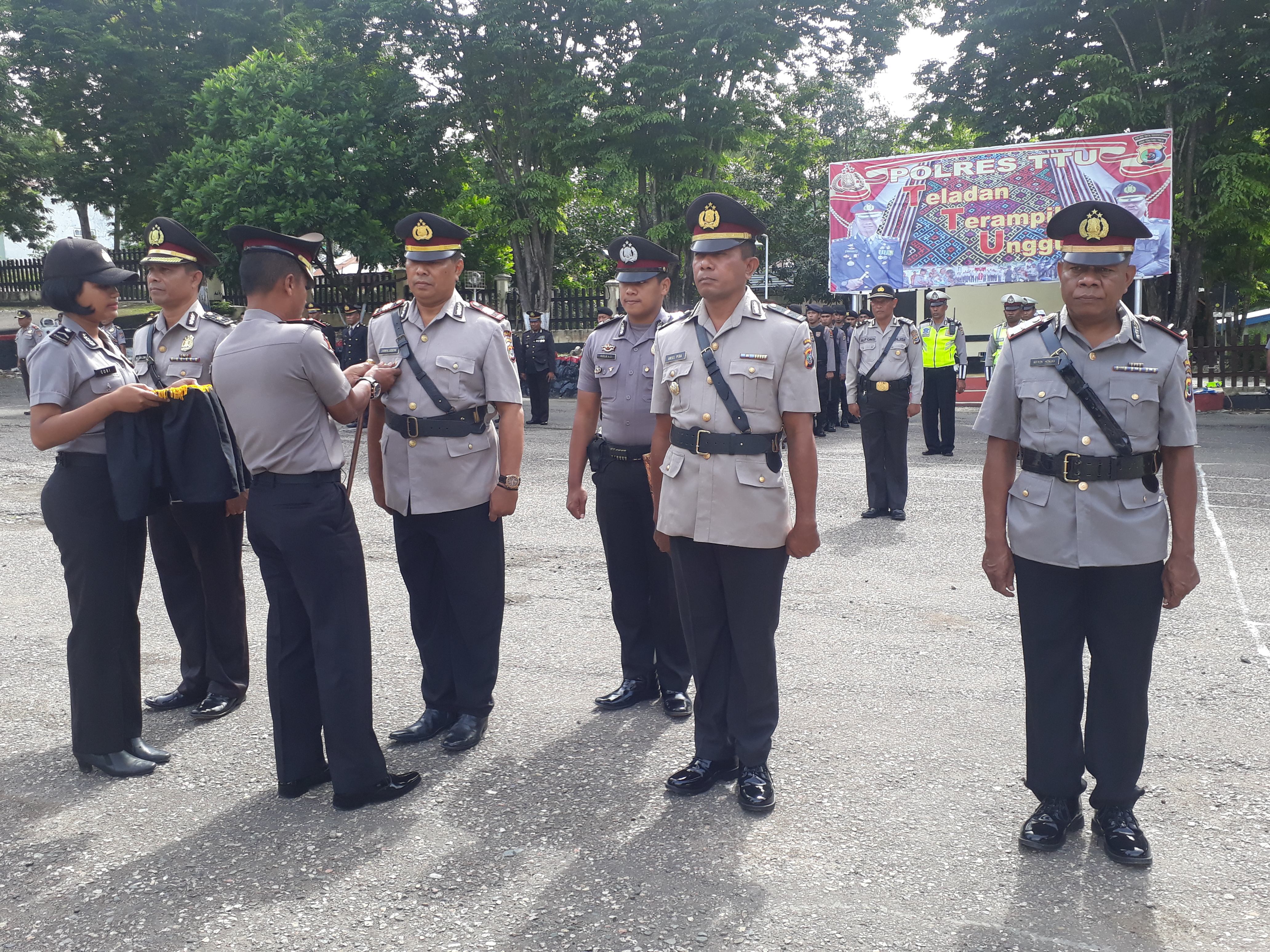 POLRES TTU LAKSANAKAN SERTIJAB KABAG SUMDA DAN KAPOLSEK INSANA