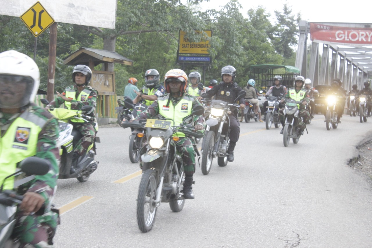 Siap Amankan Tahun Baru 2020, TNI - Polri Patroli Skala Besar