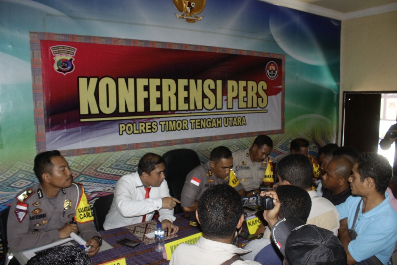 Gelar Press Realese Akhir Tahun, Inilah Pencapaian Polres TTU