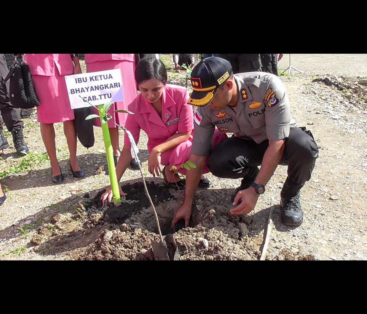 Polri Peduli Penghijauan, Polres TTU Tanam 200 Pohon